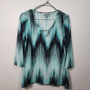 NOTATIONS BOHO Blouse Sz L